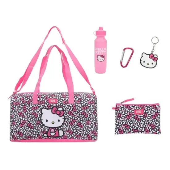 Hello Kitty Bows All-Over Print 5-Piece Duffel Bag Set image {5}