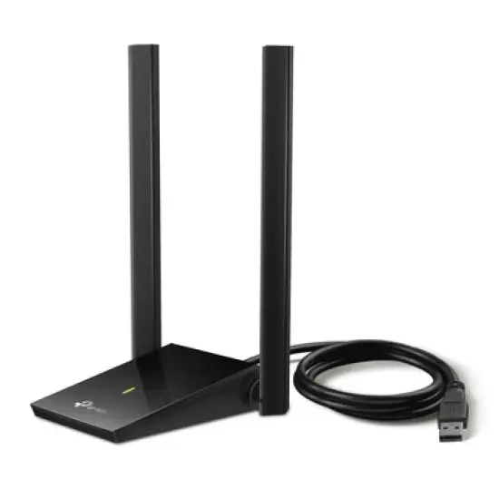 TP-Link AX1800 Wi-Fi 6 USB Adapter for Desktop PC Archer TX20U Plus Black Manufacturer Refurbished image {1}