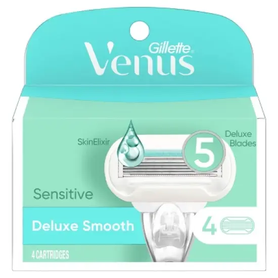 Venus Deluxe Smooth Sensitive Women's Razor Blade Refills image {7}