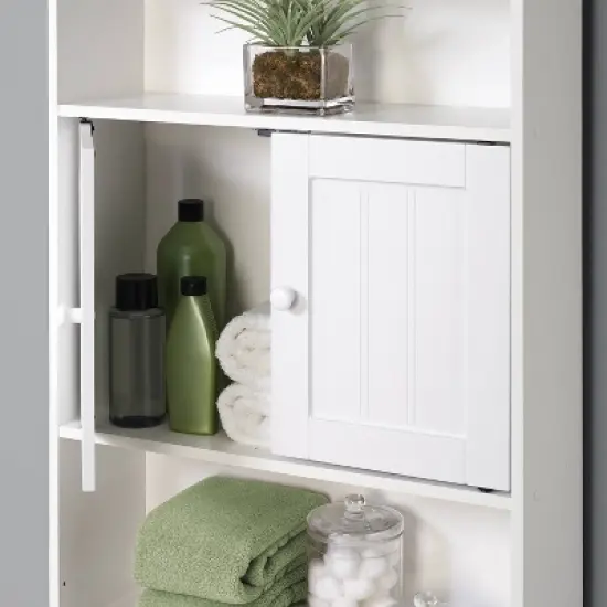 Two Door Cabinet Space Saver White - Zenna Home image {3}