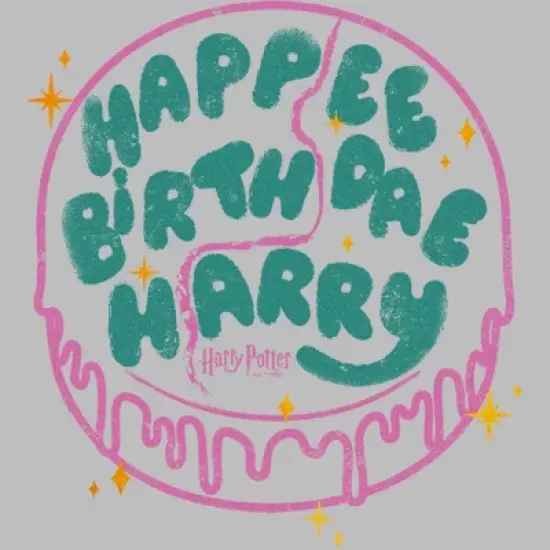 Men's Harry Potter Happee Birthdae Cake T-Shirt image {1}