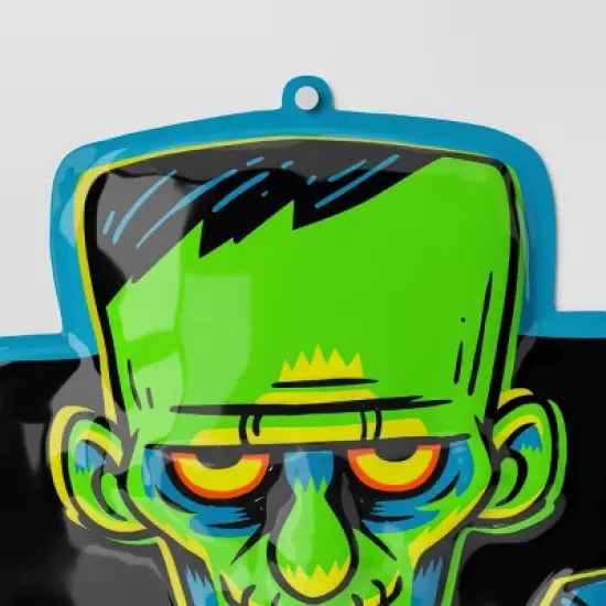 27"x25" Halloween Monster Vac Form Sign Unframed Wall Art - Hyde and EEK! Boutique&trade; image {2}