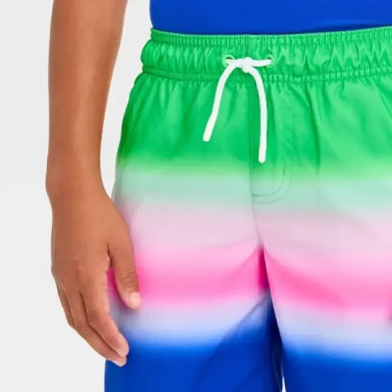 Boys' Ombre Striped Design Swim Shorts - Cat & Jack&trade; image {1}