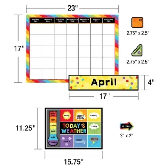 Carson Dellosa Education Celebrate Learning Calendar Bulletin Board Set image {3}