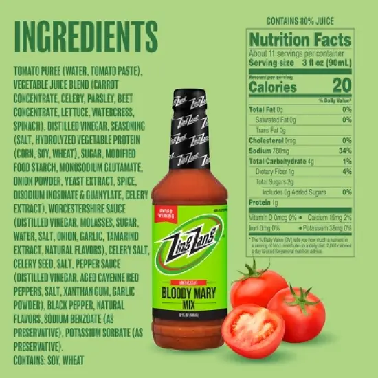 Zing Zang Bloody Mary Mix - 32 fl oz Bottle image {3}