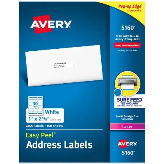 Avery Laser Address Labels image {9}