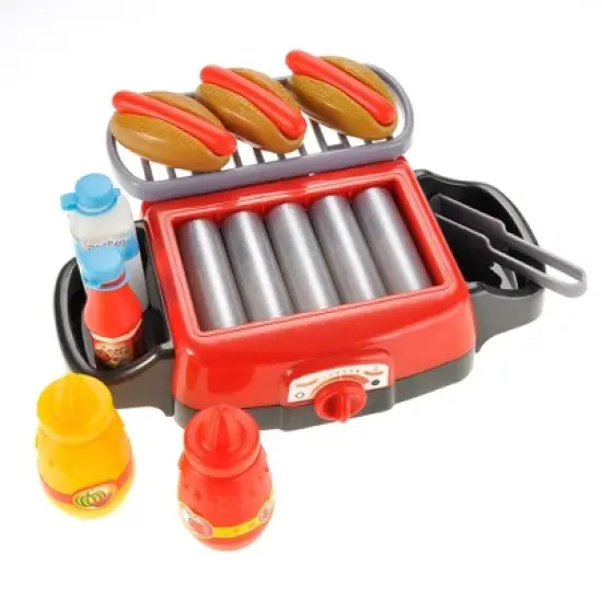 Link Little Chef Hot Dog Roller Grill, Electric Stove Play Set, Food Kitchen Appliance, Kids Food Pretend Play image {4}