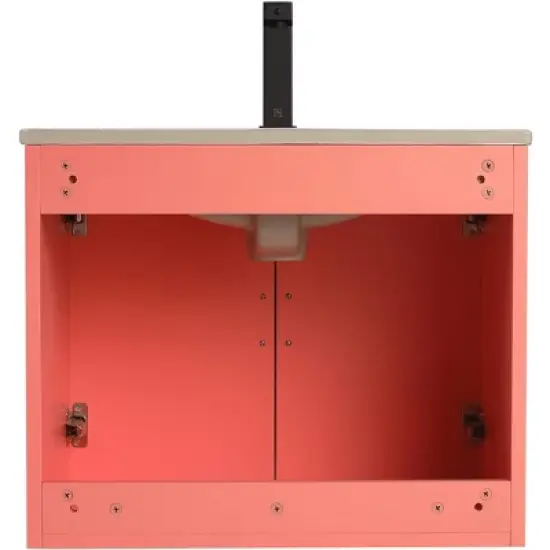 Pellabay Modern Bathroom Vanity with Fluted Circular Doors - Sink Included image {11}