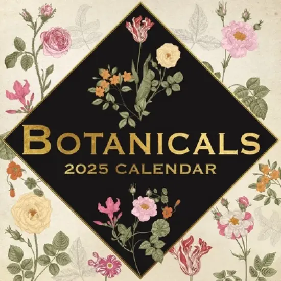 The Gifted Stationery 2025 Square Wall Calendar, Botanicals, 16-Month Arts & Antiques Theme with 180 Reminder Stickers (12x12 In) image {5}