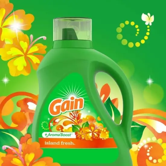 Gain + Aroma Boost Island Fresh Scent HE Compatible Liquid Laundry Detergent image {5}