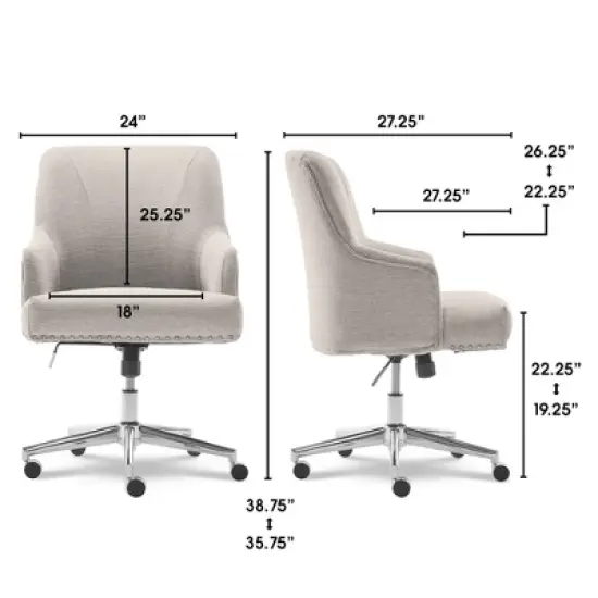 Style Leighton Home Office Chair - Serta image {8}