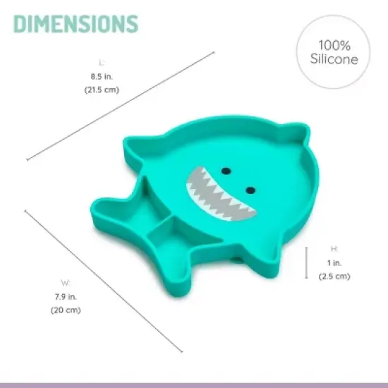 Melii Silicone Suction Plate - Shark image {2}
