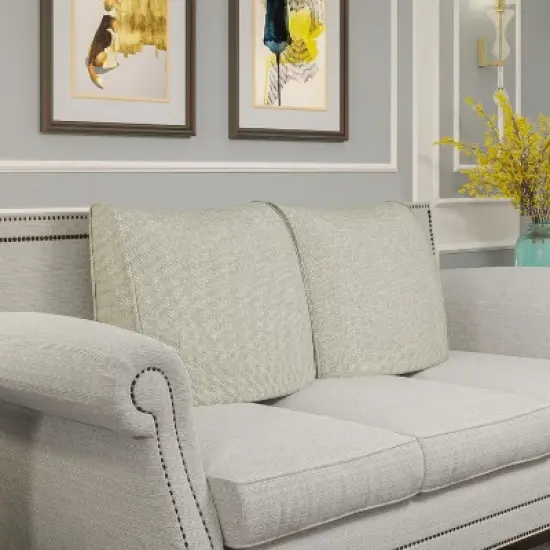 Back Support Pillow for Couch, Removable Velvet Cover image {5}