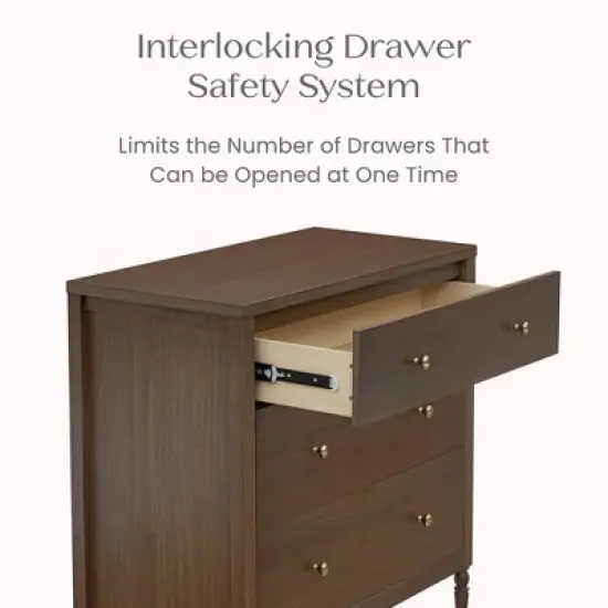 Delta Children Serena 3 Drawer Dresser with Changing Top image {3}