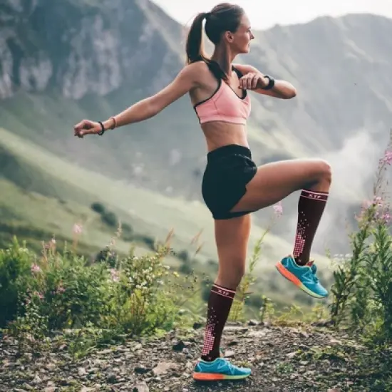 Extreme Fit XTF High-Intensity Run+ Sports Knee-High Compression Socks - 3 Pair image {2}