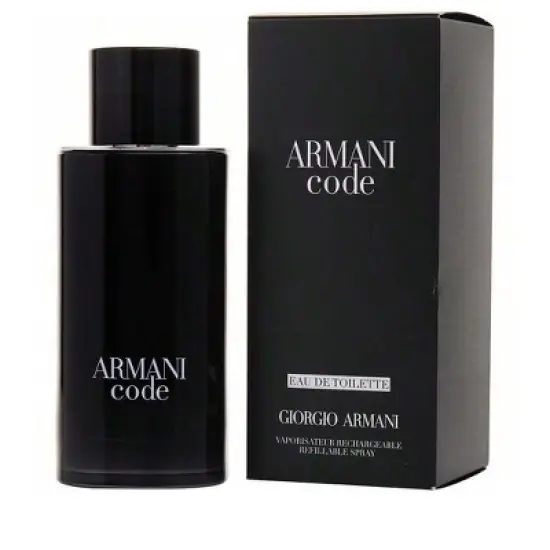 Armani Code By Giorgio Armani Men Tonka Bean, Tobacco, Leather, Star Anise, Olive Blossom Edt Spray Refillable 4.2 Oz image {1}