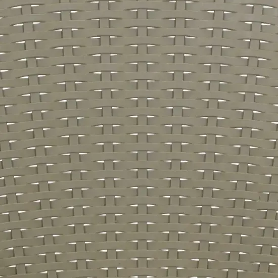 Sunnydaze Faux Wicker Rattan Design Plastic All-Weather Commercial-Grade Segonia Indoor/Outdoor Patio Dining Arm Chair image {1}