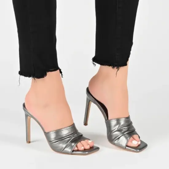 Journee Collection Womens Camber Tru Comfort Foam Open Toe High Stiletto Pumps image {8}