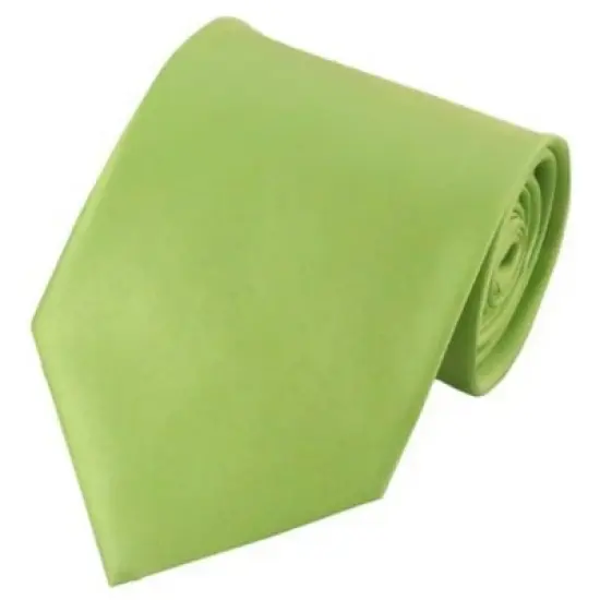 Solid Color 3.5 Inch Wide And 62 Inch Extra Long Necktie For Big & Tall Men image {46}