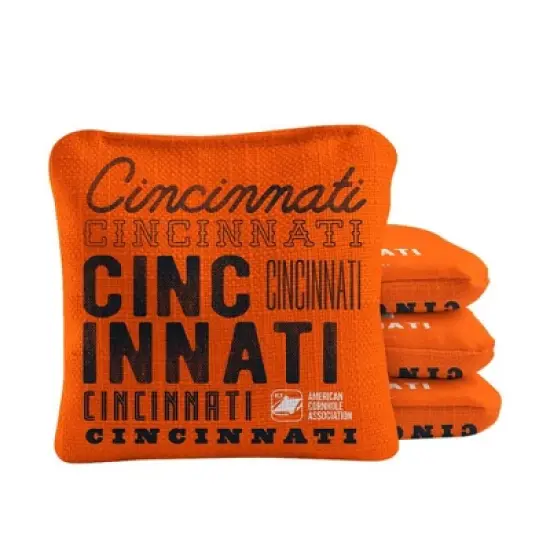 Skip's Garage | Gameday Cincinnati Football Synergy Pro Cornhole Bags (Set of 4) image {5}