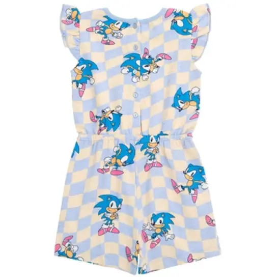 SEGA Sonic the Hedgehog Girls Romper Little Kid to Big Kid image {2}