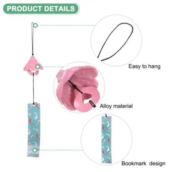 Unique Bargains Metal Vintage Outdoor Wind Chime 2.2" x 17.3" Bronze Tone 1 Pack image {1}