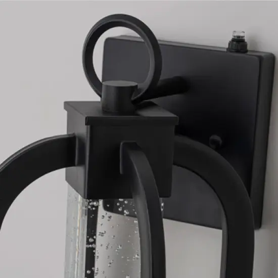 LLHZSY Modern Outdoor Wall Light Fixture Black LED Downlight 14 1/5" for Exterior House Porch Yard Patio image {7}