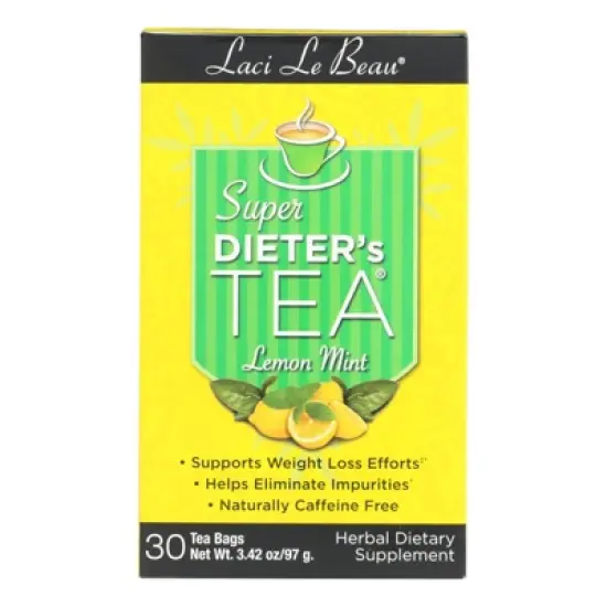 Laci Le Beau Super Dieter's Lemon Mint Tea - 1 Box/30 Bags image {1}