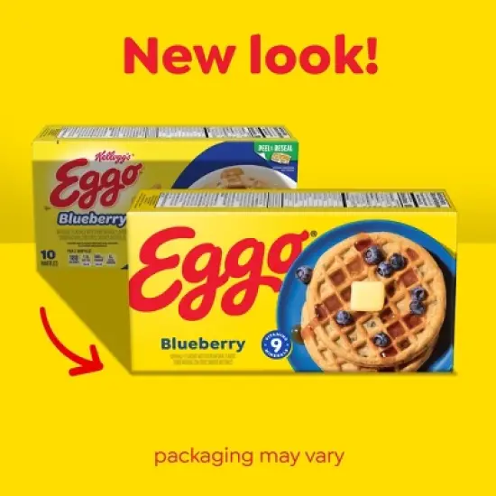 Eggo Frozen Waffles Blueberry - 12.3oz/10ct image {1}