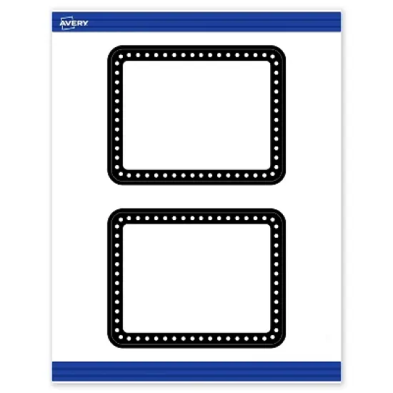 Avery 4.25" x 5.5" Cards, Black and White Polka Dots, 20 ct image {9}