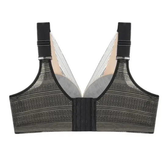 Agnes Orinda Women Plus Full Coverage Soft Cup Push-Up Lace Wireless Bras Lingerie image {1}