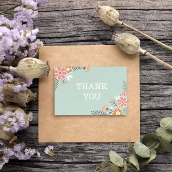 Best Paper Greetings 48-Pack Floral Blank Thank You Notes Greeting Cards with Envelopes Bulk Sets, 6 Designs, 4x6 In image {1}