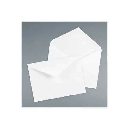 JAM Paper 4Bar A1 Invitation Envelopes with V-Flap 3.625 x 5.125 White 25/Pack (4023204) image {3}