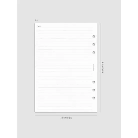 2026 Dated Monthly Planner Insert | Sunday Start | Cloth & Paper image {8}