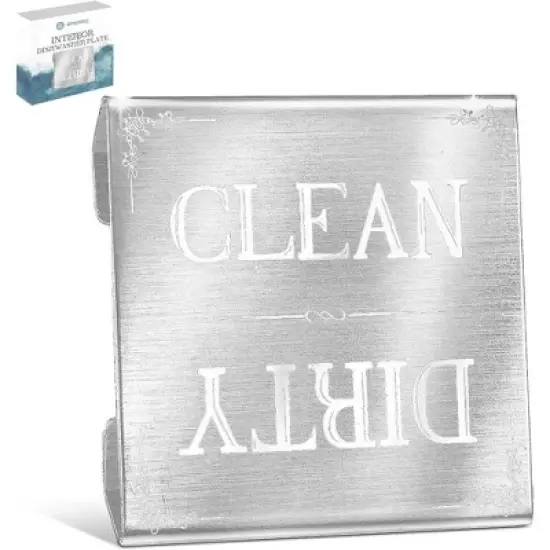Dishwasher Sign Clean Dirty Signs Stainless Steel Interior Indicator - Easy to Read Indicators - Non-Scratch & Rustproof Clean Dirty Dishwasher Sign image {7}