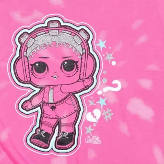 L.O.L. Surprise! Girls Graphic T-Shirt and Bike Shorts Set Toddler to Big Kid image {7}