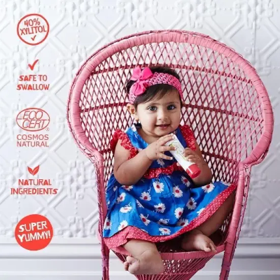 Jack N' Jill Natural Certified Toothpate Banana | Tootpaste for Baby, Kids | Free Training for Toddlers - 1.76 oz (PACK OF 2) image {2}