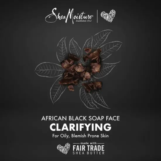 SheaMoisture African Black Soap Clarifying Facial Wash & Scrub - 4 oz image {4}