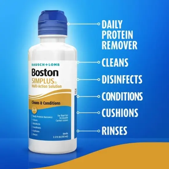 Boston Simplus Hard Contact Solution for Multipurpose Lens Care - 3.5 fl oz image {5}