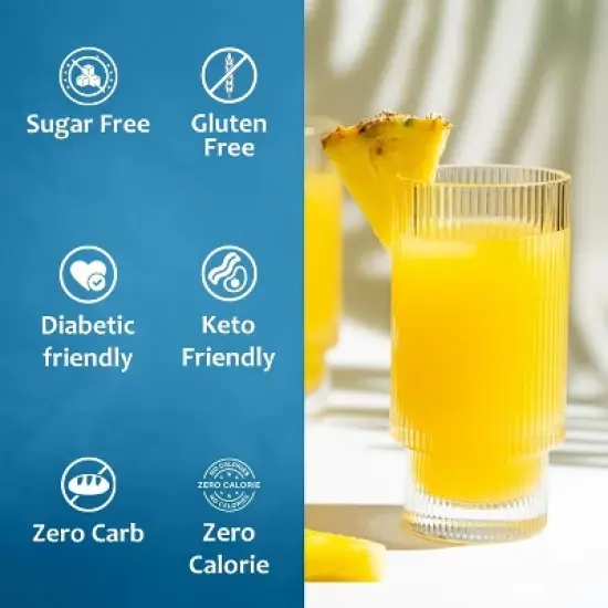 Syruvia Sugar Free Coffee Flavors Variety Pack: Mango & Pineapple 25.4 fl oz Syrup image {3}