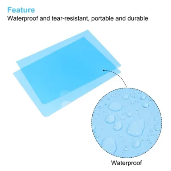 Unique Bargains Office L Type Clear Folder File Project Paper Document Sleeve image {5}