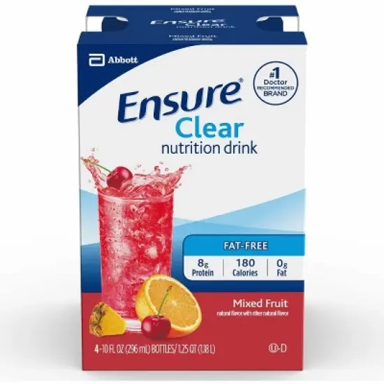 Ensure Clear Nutrition Drink Bottles Mixed Fruit, 10 fl oz, 4 Count image {5}