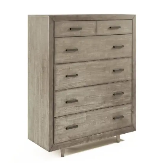 Aurora Mid Century Six Drawer Wood Chest - Abbyson Living image {7}