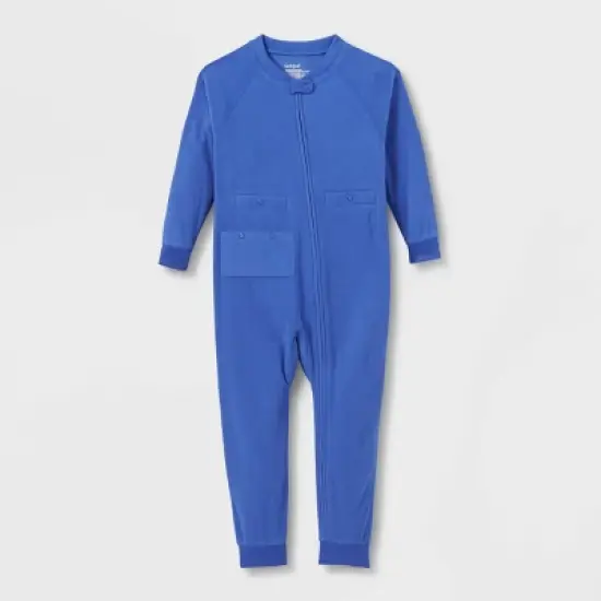 Toddlers' Adaptive Abdominal Access + Insulin Pocket Fleece Pajama Jumpsuit - Cat & Jack&trade; image {4}