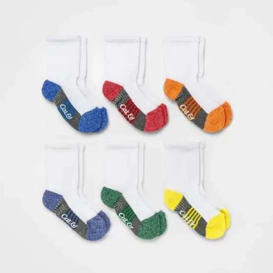 Baby Boys' 6pk Crew Socks - Cat & Jack&trade; image {2}