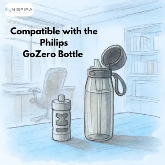 Nispira Activated Carbon Water Filter Replacement Compatible with Philips GoZero Everyday Water Bottle, 6 Pcs image {3}