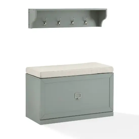 2pc Harper Entryway Set with Bench and Shelf - Crosley image {14}