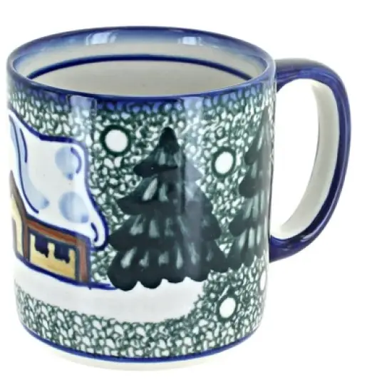 Blue Rose Polish Pottery WR Unikat Mug image {14}