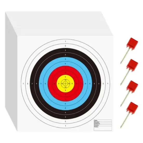 Morrell FITA Compound Bullseye Paper Shooting Targets, 17 x 17-Inch Sheets, for Indoor or Outdoor Ranges, Made with Wood-Free Printed Paper, 100 Count image {6}