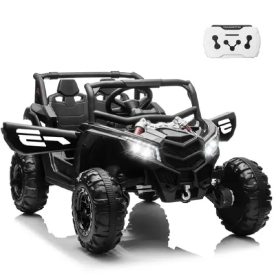 JOYRACER 24V Ride on Car w/ Remote Control, 4WD Powered Electric Off-Road UTV with 4*200W Motors image {7}